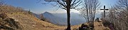 48 Alla croce di Cima Cornetti (1550 m) su radura panoramica sulla Val Serina 